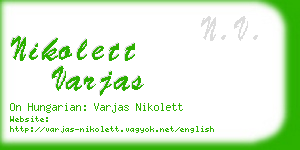 nikolett varjas business card